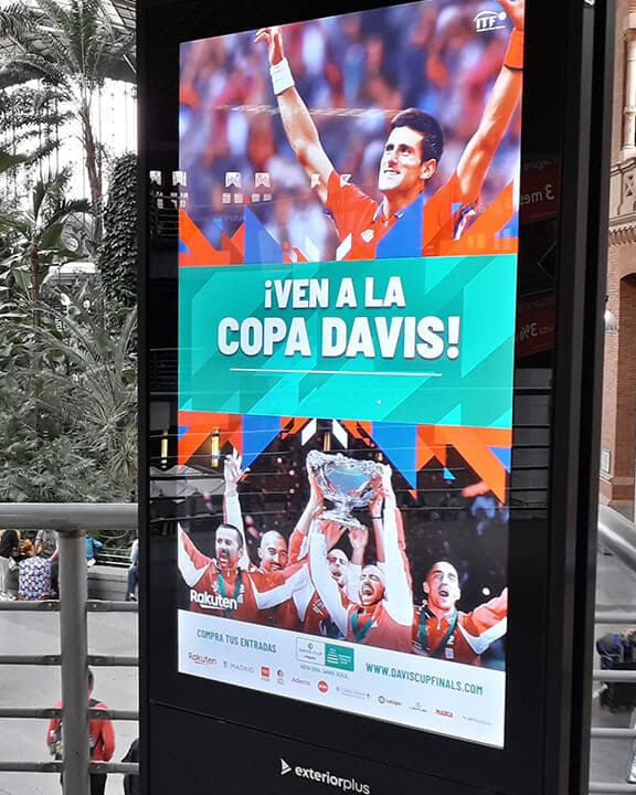Commercial banners for Davis Cup Madrid Finals 2019
