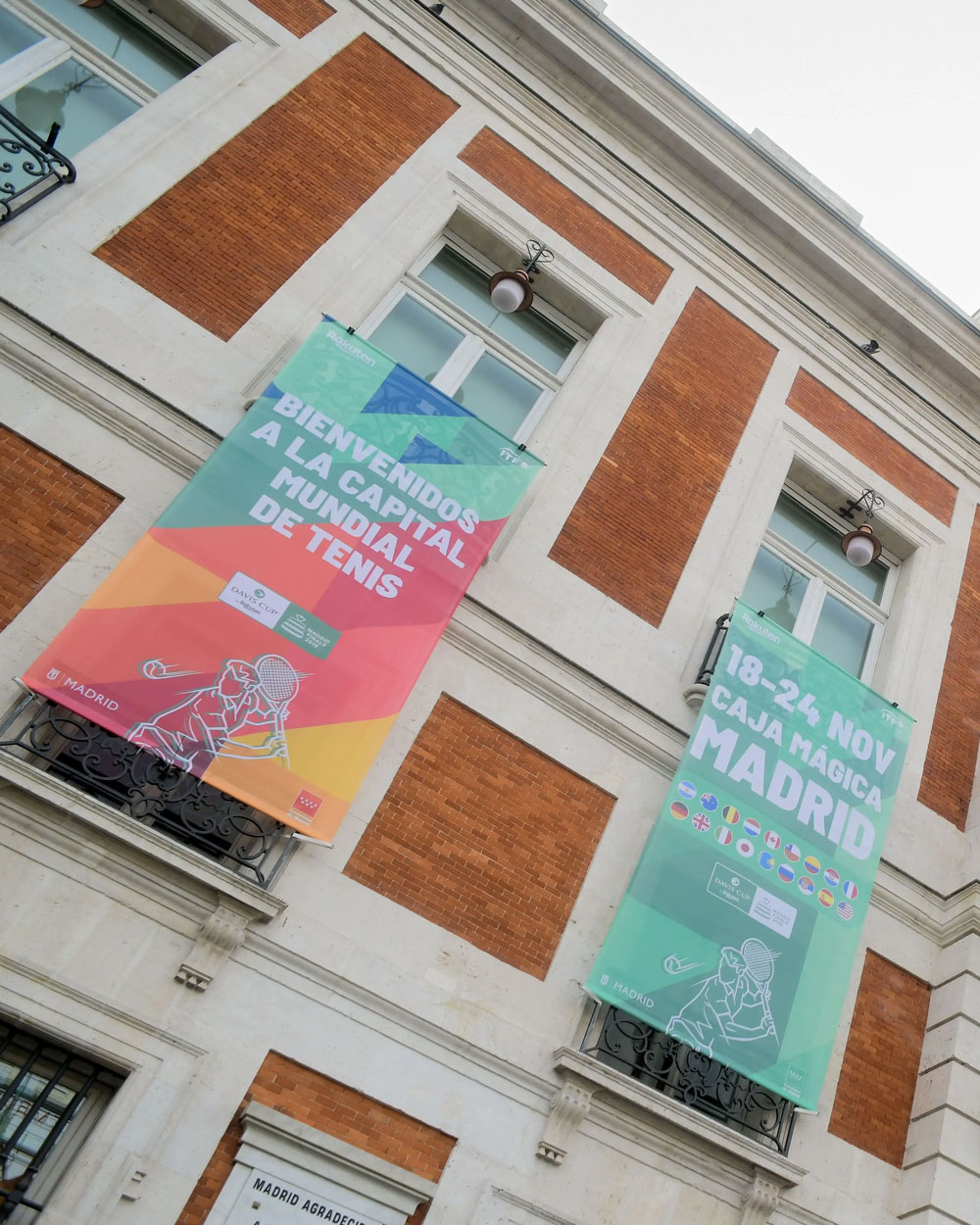 Commercial banner for Davis Cup Madrid Finals 2019